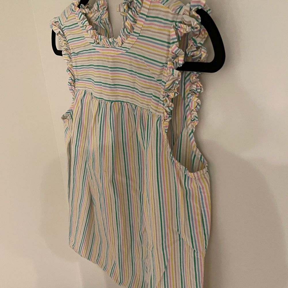 JCrew Striped Ruffled Top - Picture 2 of 4